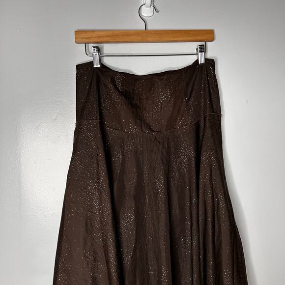 Y2K Women's Rampage Midi Skirt Asymmetrical Hem Size 7 Rhinestones Fairy Grunge - Picture 3 of 6